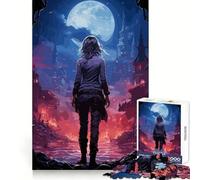 Rompecabezas de 1000 Piezas de una Chica Cazadora de Vampiros de Anime para Adultos Desarrolla la Capacidad analítica, estimula la Mente y Ayuda a armar Objetos Regalo Ideal para Navidad (38x52cm)