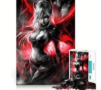 Rompecabezas de 1000 Piezas de una Chica Demonio súcubo para Adolescentes Juguete Que estimula la lógica y Ayuda a Relajarse Artículo Coleccionable Bordes Afilados 38x26cm