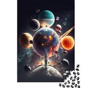 Rompecabezas de 1000 Piezas de una Escena Espacial con Planetas para Adultos y Adolescentes. Rompecabezas para diversión Familiar y Noches de Juegos. 1000 Piezas (75 x 50 cm).
