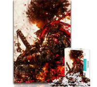 Rompecabezas de 1000 Piezas de una guerrera Ninja Japonesa para Adolescentes, Juegos educativos, decoración de Pared, cumpleaños y Navidad (50x75cm)