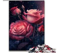 Rompecabezas de 1000 Piezas de una Hermosa Rosa Imposible para Adultos, tamaño 26x38cm, Juego Creativo Familiar y decoración del hogar, Adolescentes.