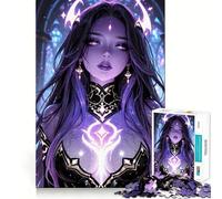 Rompecabezas de 1000 Piezas de una Mujer de Piel Morada con Aura mágica para Adolescentes Desarrolla la Mente y Divierte a Toda la Familia Bordes precisos Regalo Memorable (50x75cm)