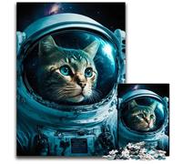 Rompecabezas de 1000 Piezas de Una odisea Espacial para Gatos Rompecabezas difícil para Adultos Navidad Halloween Pascua Año Nuevo 1000 Piezas (38 x 26 cm)