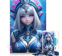 Rompecabezas de 1000 Piezas de una Princesa submarina de Anime para Adultos Juego Mental Divertido con tecnología Avanzada de Corte láser Un desafío entretenido para Pasar el Tiempo (38x52cm)