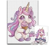 Rompecabezas de 1000 Piezas de Unicornio bebé para Adultos, Juego de Aprendizaje de Pensamiento estratégico, Regalo significativo Ideal para Cualquier Evento, tamaño 38x52cm