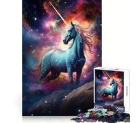 Rompecabezas de 1000 Piezas de Unicornio Espacial para Adolescentes Juguete para desarrollar la lógica y la Capacidad de Entretenimiento Corte preciso 50x75cm