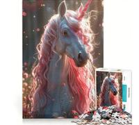 Rompecabezas de 1000 Piezas de Unicornio para Adolescentes Juguete Educativo decoración para el hogar con póster y Hoja de Preguntas a Juego 50x75cm