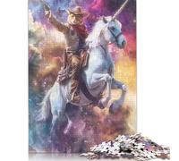 Rompecabezas de 1000 Piezas de Unicornio y Gato para Adultos. Rompecabezas de Madera para Adolescentes. Regalos. Rompecabezas para Adultos (75 x 50 cm).