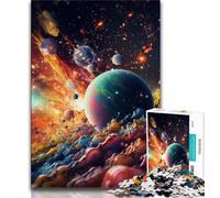 Rompecabezas de 1000 Piezas de Universo Colorido para Adolescentes Ayuda a ejercitar el Cerebro Juguetes adictivos para Cultivar la Paciencia Un Gran Regalo (50x75cm)