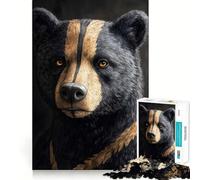 Rompecabezas de 1000 Piezas de Ursaring Pokemon Art Animal,Juguete Que desafía la Mente,Troquelado de Alta precisión,Divertido desafío para el Tiempo de Espera (38x26cm)