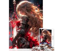 Rompecabezas de 1000 Piezas de Valkyrie Girl cumpleaños Ideal para Decorar la Pared con Piezas aleatorias Que se entrelazan tamaño 50x75cm