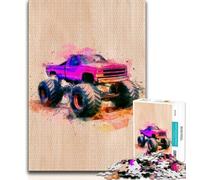 Rompecabezas de 1000 Piezas de vehículos Todoterreno decoración artística de Pared y Regalo de cumpleaños para Amigos Oficina en casa 75x50cm