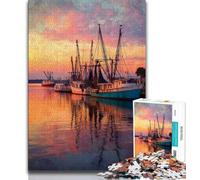 Rompecabezas de 1000 Piezas de velero Pintura al óleo Rompecabezas de 1000 Piezas para Adultos y Adolescentes Entrena tu Cerebro y Tus Manos Regalo para Amigos y Familiares (26x38cm)