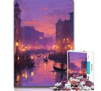 Rompecabezas de 1000 Piezas de Venecia Rompecabezas de 1000 Piezas para Adolescentes Juguetes y Juegos educativos para Adultos y Adolescentes (50x75cm)