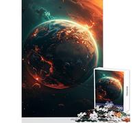 Rompecabezas de 1000 Piezas de Vestigios de Planetas Espaciales Juguete antiestrés Regalo de cumpleaños Juego Educativo con Piezas aleatorias Totalmente entrelazadas tamaño 50x75cm
