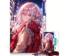 Rompecabezas de 1000 Piezas de Waifu Anime Girl para Adultos Juego de Habilidad Mental Corte láser para un Ajuste Actividad gratificante para días lluviosos (38x26cm)