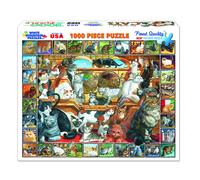 Rompecabezas de 1000 piezas de White Mountain Puzzles World of Cats