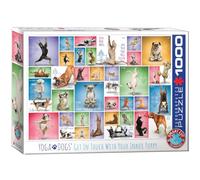 EuroGraphics Rompecabezas Yoga Dogs 1000 piezas Multicolor (6000-0954)