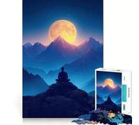 Rompecabezas de 1000 Piezas de Yoga y meditación para Adolescentes Juego de Memoria y concentración Calidad Profesional Ideal para Recortar y Relajarse en Grupo (50x75cm)