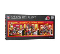 Rompecabezas de 1000 piezas de YouTheFan NFL Kansas City Chiefs Game Day en The Dog House