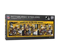 Rompecabezas de 1000 piezas de YouTheFan NFL Pittsburgh Steelers Game Day en The Dog House