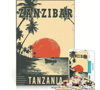 Rompecabezas de 1000 Piezas de Zanzíbar en Tanzania, Juegos educativos, para Relajarse intelectualmente, Ideal para Decorar el Escritorio 38x26cm