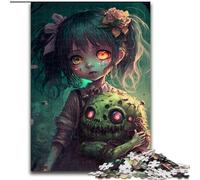 Rompecabezas de 1000 Piezas de Zombis para Adultos, de Madera, Ideal para el Cerebro de Adolescentes, Ideal para una Noche de Juegos en Familia(50x75cm)