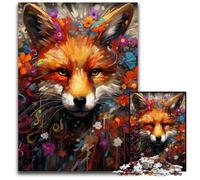 Rompecabezas de 1000 Piezas de Zorro de fantasía, desafiante Rompecabezas para Adolescentes, Juego Interactivo Divertido para Toda la Familia, 26x38cm/10,23x14,96 Pulgadas.