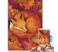 Rompecabezas de 1000 Piezas de Zorro para Adolescentes, Juego Familiar antiestrés, desafío difícil, Regalo de Amigo Secreto 75x50cm