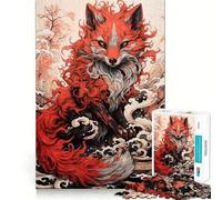 Rompecabezas de 1000 Piezas de Zorro Rojo Joven para Adolescentes Juego de Memoria y concentración Calidad Profesional Ideal para Recortar y Relajarse en Grupo (38x26cm)