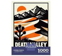 Rompecabezas De 1000 Piezas Death Valley National Park Poster Rompecabezas para Adultos Juego De Ingenio Ensamblaje De Patrones Difícil Y Desafiante 70x50cm/1000pcs
