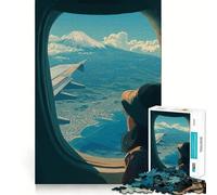 Rompecabezas de 1000 Piezas Dejé mi corazón en Japón Arte de Corte preciso Juego cognitivo Diversión Tiempo Libre Diversión Escena navideña Arte (38x52cm)