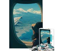 Rompecabezas de 1000 Piezas Dejé mi corazón en Japón Juego Familiar Que desafía la Inteligencia Juguetes adictivos Gran Regalo para los Amantes de los Juegos y los cumpleaños (Tamaño 38x52cm)