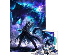 Rompecabezas de 1000 Piezas del Anime El Hechicero de los Lobos Difícil y desafiante Análisis y lógica Juguetes de Bricolaje para Mayores de 14 años 50x75cm