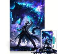 Rompecabezas de 1000 Piezas del Anime El Hechicero de los Lobos para Adultos Juguete para ejercitar la Mente y Relajarse Corte de precisión Regalo Elegante (50x75cm)