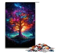 Rompecabezas de 1000 Piezas del Árbol de la Sabiduría para Adultos de Colores de Madera difícil y desafiante 75 x 50 cm.
