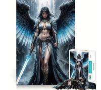 Rompecabezas de 1000 Piezas del Arcángel Azul,Arte de Ajuste, Actividad de Juego Inteligente,Juego Divertido para Tiempo Libre,Regalo de Cumpleaños 50x75cm