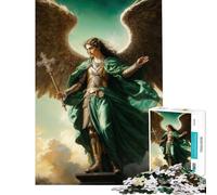 Rompecabezas de 1000 Piezas del Arcángel Rafael Juguetes adictivos para Cultivar la Paciencia Juegos relajantes para aliviar el estrés Excelentes Regalos y Juguetes (Tamaño 50x75cm)