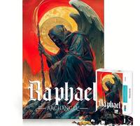 Rompecabezas de 1000 Piezas del Arcángel Rafael para Adolescentes Rompecabezas de lógica Clara Juguete Tiempo de Paz Corte Lista de Deseos de Santa Claus (50x75cm)