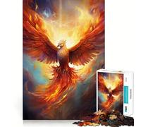 Rompecabezas de 1000 Piezas del Ave Fénix Mística para Adultos Juguete de lógica, diseño Relajante y Divertido para armar Regalo Ideal para Navidad (38x52cm)