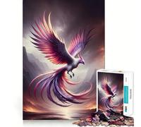 Rompecabezas de 1000 Piezas del Ave Fénix Mística para Adultos Juguete de lógica, diseño Relajante y Divertido para armar Regalo Ideal para Navidad (38x52cm)