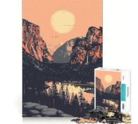 Rompecabezas de 1000 Piezas del Bosque de Yosemite, diseño artístico, Bordes definidos, Juego cognitivo, Juguete Divertido y fácil de Usar, Ocio (50x75cm)