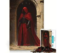 Rompecabezas de 1000 Piezas del Caballero de la Capucha Roja para Adolescentes Juguete para ejercitar la Mente Diseño Relajante Regalo Ideal para armar (38x52cm)