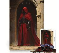 Rompecabezas de 1000 Piezas del Caballero de la Capucha Roja para Adolescentes Juguete para ejercitar la Mente Diseño Relajante Regalo Ideal para armar (38x52cm)