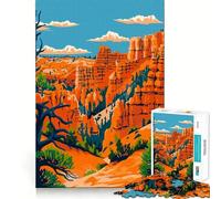 Rompecabezas de 1000 Piezas del Cañón Bryce,Utah,EE UU Bordes limpios,decoración,resolución de Problemas,diversión,Tiempo Libre,diversión, (38x26cm)