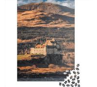 Rompecabezas de 1000 Piezas del Castillo de Duart, Isla de Mull. Rompecabezas creativos Cuadrados para Adultos y Rompecabezas de Madera. Juego desafiante. 1000 Piezas (75 x 50 cm).