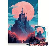 Rompecabezas de 1000 Piezas del Castillo de Neuschwanstein,Corte Impecable,Divertido,lógico,Juguete,Juego Libre,Actividad de cumpleaños (38x52cm)