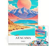 Rompecabezas de 1000 Piezas del Colorido Desierto de Atacama, Juegos educativos, decoración Perfecta, cumpleaños y Navidad 38x26cm