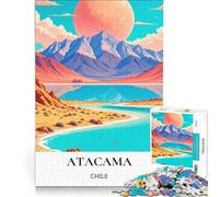 Rompecabezas de 1000 Piezas del Colorido Desierto de Atacama, Juguetes para armar, desafío difícil, con Piezas de Formas aleatorias Que encajan Perfectamente 50x75cm