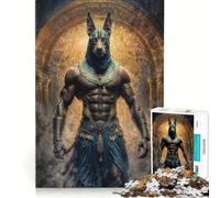 Rompecabezas de 1000 Piezas del Dios Anubis, Juego práctico, interacción Entre Padres e Hijos, colección de Artistas, Bellas Artes 38x26cm